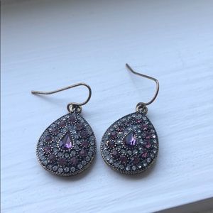 Purple earrings
